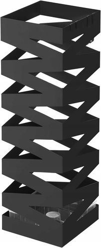 Stojak na parasole METALOWY z ociekaczem abażur czarny +4 HACZYKI na Arena.pl