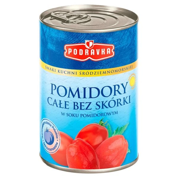 Podravka Pomidory całe bez skórki 400 g zdjęcie 1