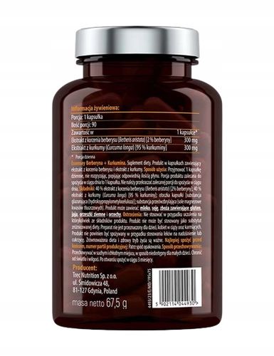 Berberyna + Kurkumina ESSENSEY (90 kapsułek) na Arena.pl