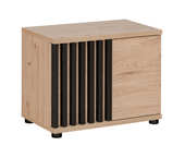 Szafka Na Buty 2- Drzwiowa 2D 60 cm Hickory + Czarny PEROS AM