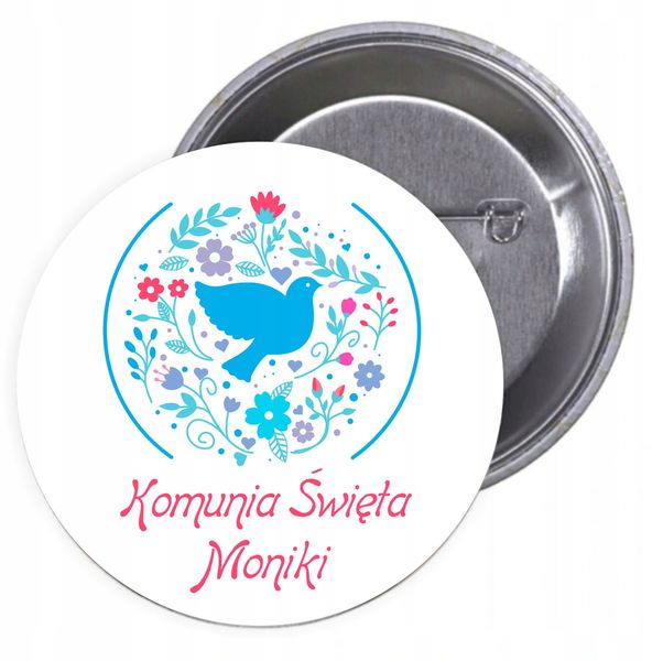 Przypinki buttony I KOMUNIA ŚWIĘTA MONIKI zdjęcie 1