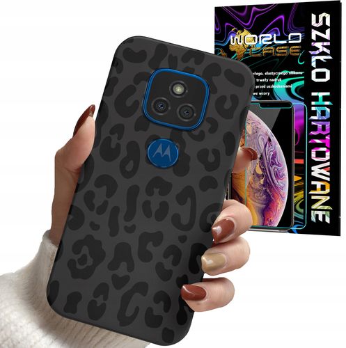 ETUI DO MOTOROLA G9 Play G9 E7 PLUS - PANTERKA WZORKI MODNE OBUDOWA + SZKŁO na Arena.pl