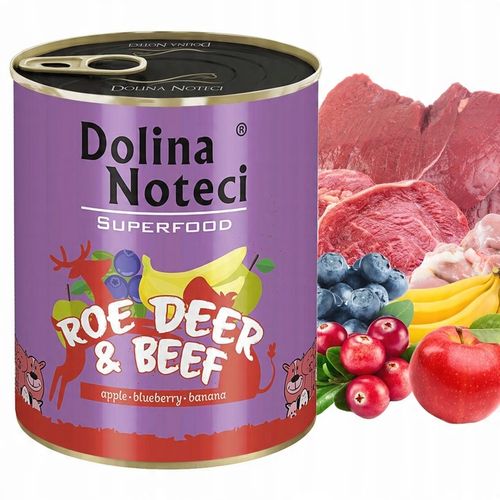 DOLINA NOTECI SUPERFOOD Karma mokra dla psa MIX Smaków 10 x 800g bezzbożowa na Arena.pl