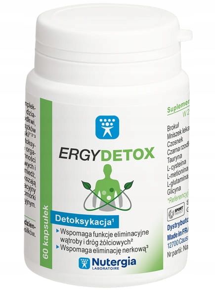 Nutergia Ergydetox Suplement diety 60 kapsułek zdjęcie 1