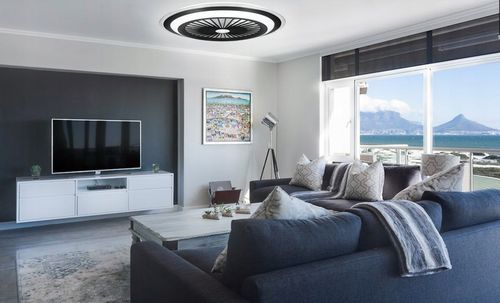 WENTYLATOR SUFITOWY WIATRAK PLAFON LAMPA LED 52 CM DUŻY APLIKACJA BLUETOOTH na Arena.pl