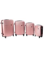 Zestaw 4 walizek PELLUCCI RGL 741 Rose red