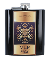 Elegancka Piersiówka Ze Stali Nierdzewnej z Nadrukiem VIP Club 7 OZ Gentelo