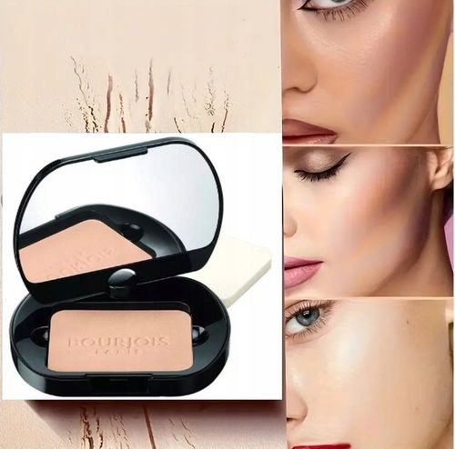 BOURJOIS PUDER MATUJĄCY Z LUSTERKIEM I GĄBECZKĄ UTRWALA MAKIJAŻ TWARZY na Arena.pl