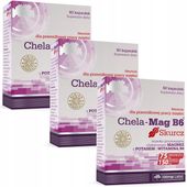 OLIMP CHELA-MAG B6 SKURCZ 3x60kaps POTĘŻNY MAGNEZ POTAS WITAMINY MINERAŁY
