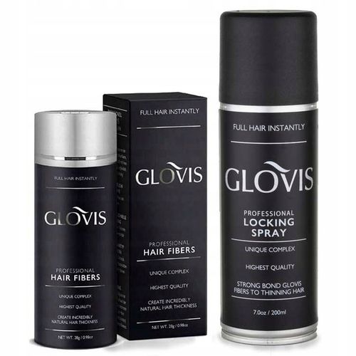 Włókna GLOVIS 28g Średni Brąz Med Brown Mikrowłókna do Włosów na Arena.pl