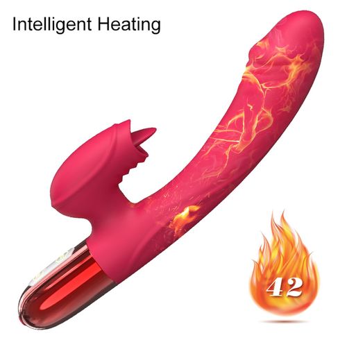 wibrator-silicone vibrator usb, 10 vibration modes, heating na Arena.pl