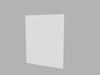 Bok, maskownica szafki dolnej, podchwyt biały połysk, mat, kolory SIMPLE