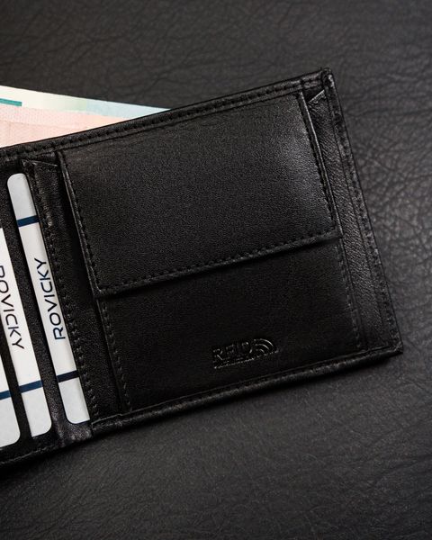 portfel męski skórzany rm-01-bdf-bl-9953 black zdjęcie 8