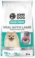 JOHN DOG GOOD FORM karma dla psa małe rasy CIELĘCINA JAGNIĘCINA 3 kg