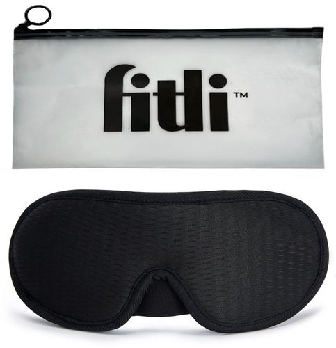 OPASKA NA OCZY DO SPANIA 3D Maska Zaciemniająca Regulowana MEMORY CZARNA na Arena.pl