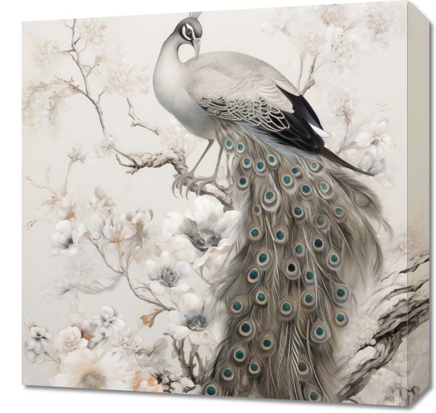 Obraz 50x50cm Pawia Gracja zdjęcie 1