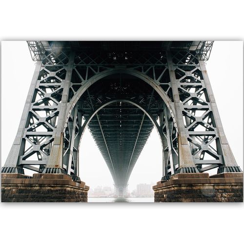 Obraz na płótnie - Canvas, Pod Brooklyn Bridge 90x60 na Arena.pl