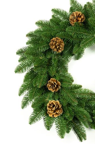 Girlanda Jodła z szyszkami PE gęsta jak naturalna 100 cm Święta dekoracja na Arena.pl