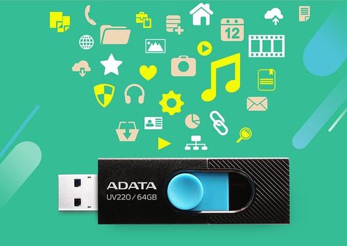Pendrive ADATA UV220 64GB USB 2.0 kolor czarny na Arena.pl