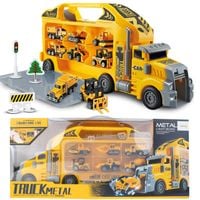 Ciężarówka Tir Laweta XL Auta Metalowe W Walizce