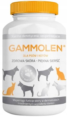 Gammolen dla zdrowej skóry psów i kotów 150 kapsułek na Arena.pl
