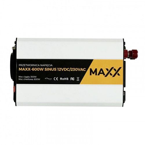 PRZETWORNICA NAPIĘCIA MAXX CZYSTY SINUS 12V 300W zdjęcie 1