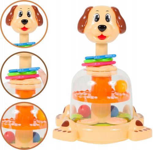 BĄCZEK SPINNER DLA DZIECI PIESEK Z KULECZKAMI ZABAWKA WIRUJĄCA DLA DZIECI na Arena.pl