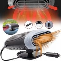 PODGRZEWACZ SAMOCHODOWY, ODMRAŻACZ SZYBY 12V, 2 W 1 WENTYLATOR SAMOCHODOWY