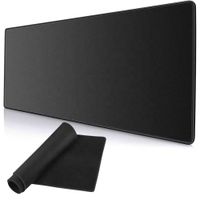 Podkładka gamingowa pod mysz i klawiaturę XL 80x30 cm antypoślizgowa czarna