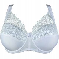 Biustonosz MIĘKKI Fiszbin Koronkowy SOFT Półusztywniany Duże Rozmiar Stanik