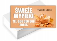 Wizytówki firmowe reklamowe 200szt różne wzory PIEKARNIA świeże wypieki
