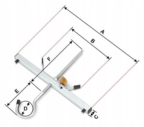 UCHWYT MOCOWANIE DRABINY PRZEWOZU BAGAŻNIK 2SZT AKC na Arena.pl