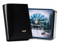 duży, skórzany portfel męski bez zapięcia — peterson