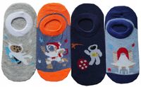 Stopki Skarpetki Balerinki Chłopięce Rakieta Kolorowe 3-pary 27-31
