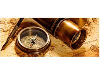 100X40CM STARA MAPA OBRAZ DREWNO