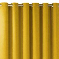 CURT/HOM/MILANA/CHENILLE/EYELETS/G/MUSTARD/140x300