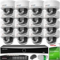 Zestaw Hikvision 16x KAMERA IP 4MPX Smart Hybrid Light ColorVu DORI + 2TB