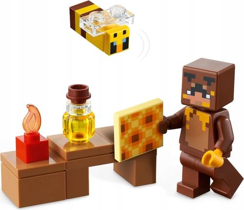 LEGO MINECRAFT KLOCKI 21241 PSZCZOŁY UL PASIEKA + TORBA PREZENTOWA LEGO na Arena.pl