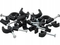 Uchwyt kabla okrągły KN-8 czarny UV opakowanie 100 sztuk PAWBOL