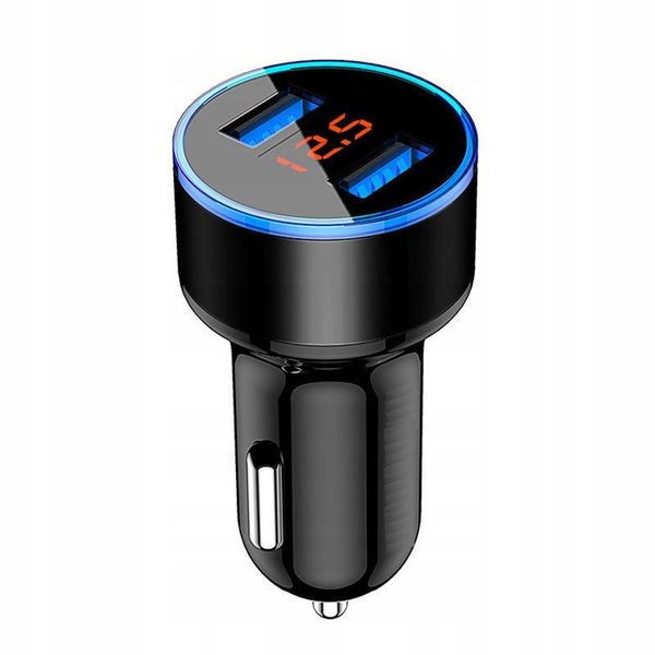 Zestaw 5 X Ładowarka Samochodowa 2 xUSB 3,1A LED zdjęcie 2