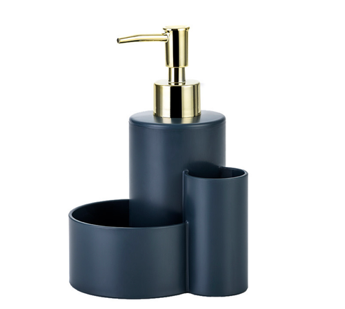 Dozownik na płyn mydło z organizerem uniwersalny do łazienki kuchni 330 ml na Arena.pl