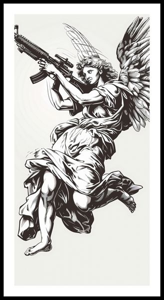 Plakat 50x100cm Anioł Wojny zdjęcie 3