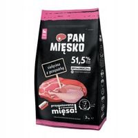 Pan Mięsko sucha karma dla szczeniąt XS z cielęciną i przepiórką 3 kg