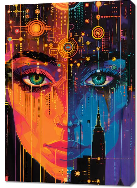 Obraz 70x100cm Cyfrowa Psyche zdjęcie 1