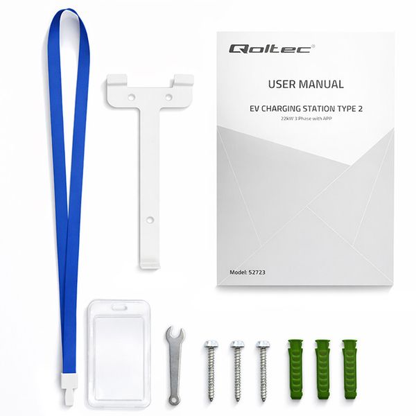 Qoltec Wallbox 22kW Typ 2 WiFi RFID 5m zdjęcie 11