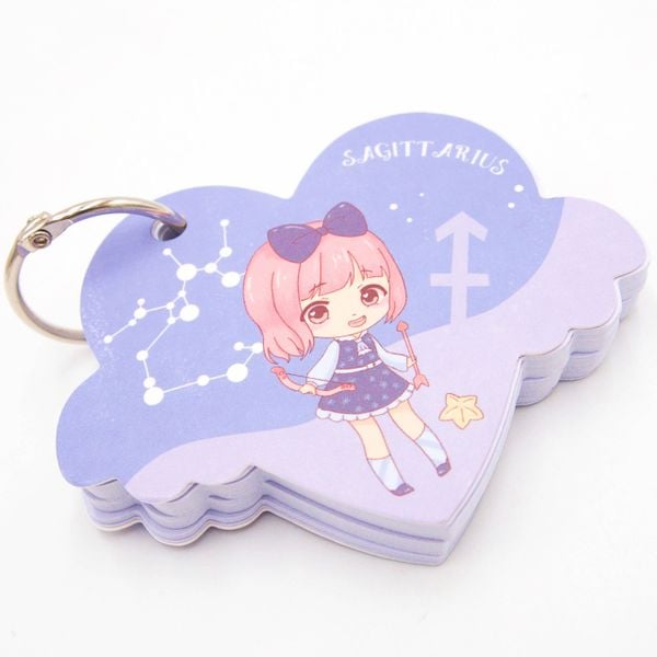 Mini notes notesik na breloku znak zodiaku STRZELEC zdjęcie 1