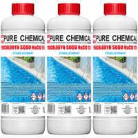 PODCHLORYN SODU 15% CHLOR W PŁYNIE DO WODY DO DREWNA 3L 3x1L