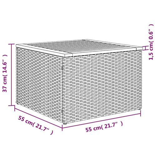 10-cz. zestaw wypoczynkowy do ogrodu, z poduszkami, szary na Arena.pl