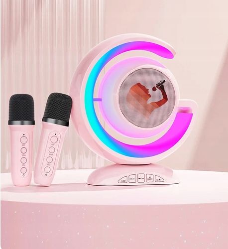 GŁOŚNIK KARAOKE BEZPRZEWODOWY MOCNY BLUETOOTH + 2 MIKROFONY NA PREZENT na Arena.pl