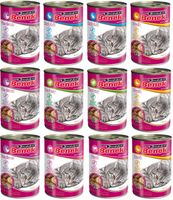 Benek Bezzbożowa Mokra Karma dla kota MIX 12x415g Puszki dla kota 92%